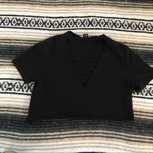 Forever 21 cropped cut out top
